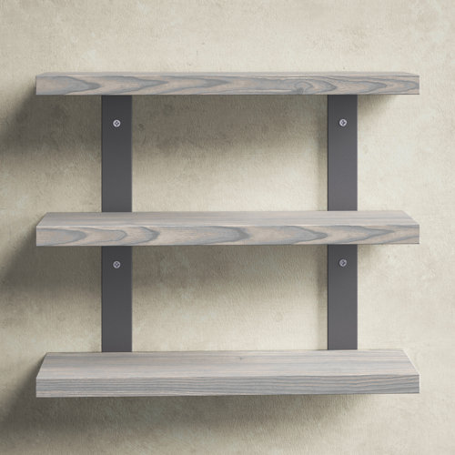 Birch Lane™ Serene 3 Piece Pine Solid Wood Tiered Shelf & Reviews Wayfair